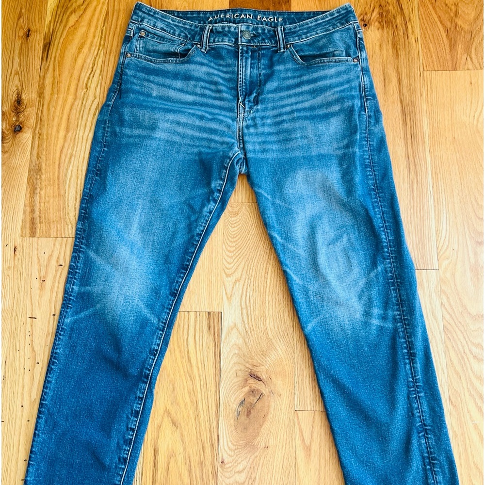 AE AMERICAN EAGLE OUTFITTERS ATHLETIC AIRFLEX MEN'S JEANS 34 X34